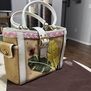 Coach Limited Edition Ladybug Straw Tote. Vintage 2004. New without tags.